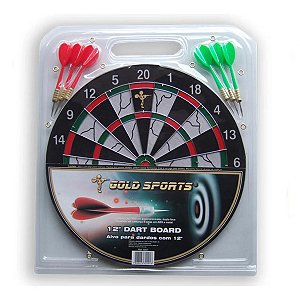 Jogo dardo Gold Sports 12" com 06 setas 08