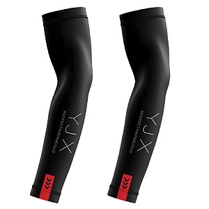 Manguito Longo Térmico e Compressão Gold Sports Adulto Dry YJX Proteção Solar Uv+50 - 2 pçs