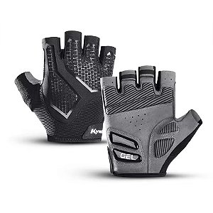 Luva Ciclismo Gold Sports Competition Gel Meio Dedos - Anti Slip Com Silicone e Respirável