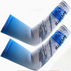 Manguito Longo Térmico e Compressão Gold Sports Ice-Dry Proteção Solar Uv+50 - 2 pçs