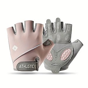 Luva Fitiness Gold Sports Athlgtics Gel Meio Dedos - Anti Slip Com Silicone e Respirável