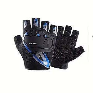 Luva Esportiva Meio Dedo Gold Sports Confort Grip Performance