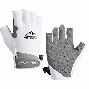 Luva Fitiness Gold Sports Wind Meio Dedos - Anti Slip Com Tecido e Respirável