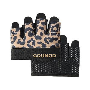 Mini Luva Esportiva Gold Sports Gounod VIII Gel Meio Dedos e Palma - Silicone