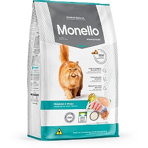 Monello Bolas de Pelos Gatos Adultos Sabor Frango/Peixe - 10,1 Kg