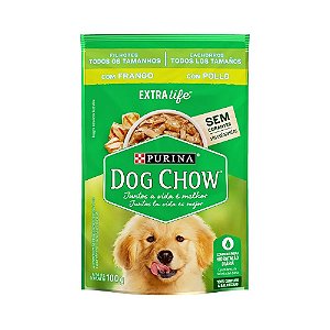 Ração Úmida Dog Chow Filhotes Todos os Tamanhos Sabor Frango 100g