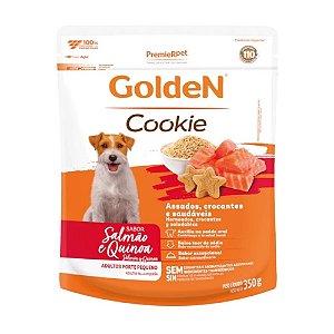 Cookie GoldeN Cães Adultos Porte Pequeno Sabor Salmão e Quinoa 350g