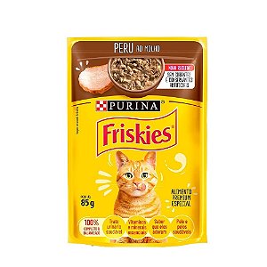 Ração Úmida Friskies Peru ao Molho 85g