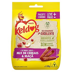 Bifinhos Keldog Sabor Mix de Cereais & Maça 500g