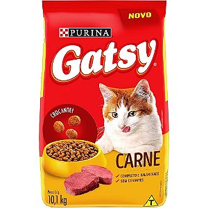 Ração Gatsy Gatos Sabor Carne 10,1kg