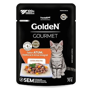Ração Úmida GoldeN Gourmet Gatos Adultos Sabor Atum