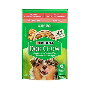 Ração Úmida Dog Chow Adultos Todos os Tamanhos Sabor Frango