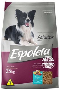 Ração Espoleta Cães Adultos Sabor Carne 25 Kg