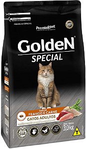 Ração GoldeN Gatos Adultos Special Sabor Frango e Carne 3kg