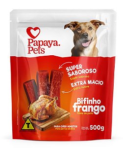 Bifinho Papaya Pets para Cães Sabor Frango