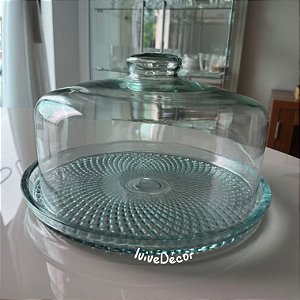 Boleira de Vidro Vitazza com Tampa 1740