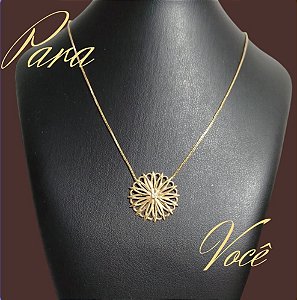 Colar Mandala Flor – Semijoia