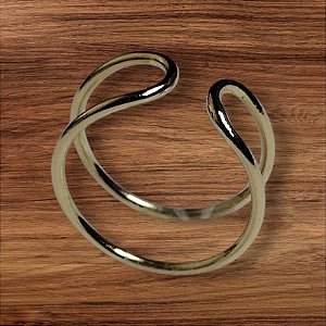 Anel Duplo Minimalista Dourado