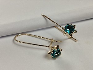 Brinco Estrela Ciano