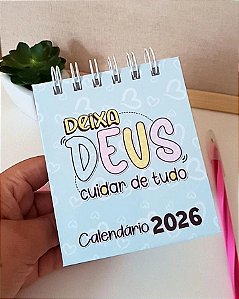 Calendário de Mesa Personalizado 2026 Escritório e Home Office