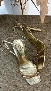 SANTA LOLLA SANDÁLIA SALTO FINO NAPA IPANEMA CHAMPAGNE