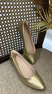 SUA CIA SAPATILHA MATTE METALIC LIGHT GOLD