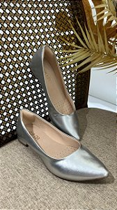 SUA CIA SAPATILHA MATTE METALIC SILVER