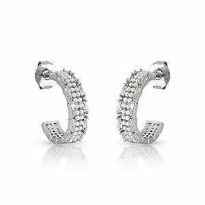 Brinco Argola Mini Pérolas