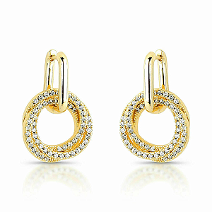 Brinco Argola Shine fecho click