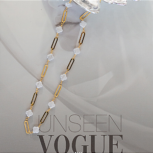 Colar Trevo Madrepérola espaçado