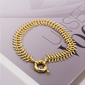 Pulseira escama de peixe