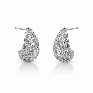 Brinco Gota Zircônias