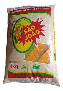 Farinha Torrada De Fubá Mimoso De Milho São João, Pacote De um kg.