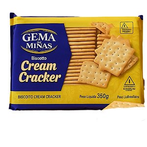 Biscoito Cream Cracker Gema de Minas - Pacote 350g