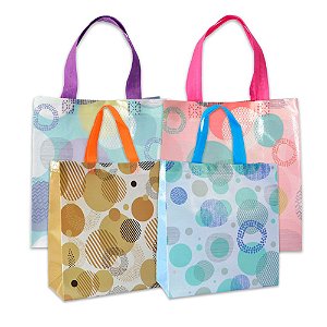 Sacola TNT 12 peças Tamanho 22x23x11cm Estampas Sortidas