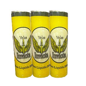 VELA INVICTA AMARELA 7 DIAS