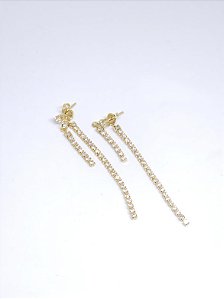 BRINCO COM ZIRCONIAS FESTA BANHO OURO 18k - BR1107
