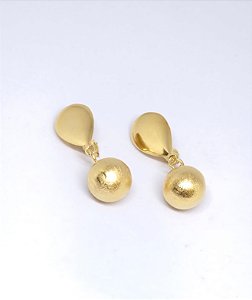 BRINCO GOTA COM ESFERA BANH OURO 18K - BRS1811