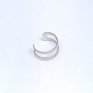 PIERCING FAKE 2 FIOS LARGOS RODIO BRANCO - P1