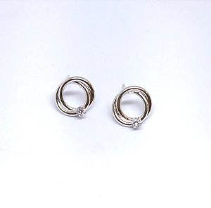 BRINCO ARG FRONTAL PEQ C PEDRA RODIO BRANCO - B02008