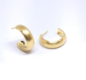 BRINCO ARG MEDIA FOSCA LARGA BANH OURO 18K - ART120