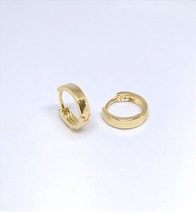 BRINCO ARGOLINHA GROSSA CLICK BANH OURO 18K - BRS154