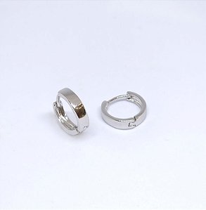 BRINCO ARGOLINHA GROSSA CLICK RODIO BRANCO - BRS154