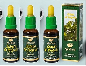 Extrato de Própolis Verde - Kit com 3 Frascos de 30ml