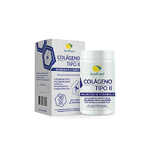 Colágeno Tipo II com Magnésio e Vitamina D - 30 Cápsulas de 1450mg