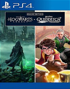 Pacote Edição Deluxe Hogwarts Legacy + Harry Potter: Campeões do Quadribol Jogo para PS4