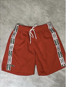 Bermuda Lacoste - Vermelho Detalhado BG023