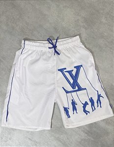 Bermuda Louis Vuitton - Azul e Branco BG024
