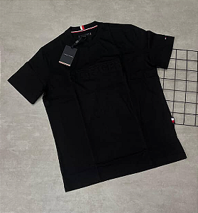 Camiseta Peruana Tommy Hilfiger Preto - CP089
