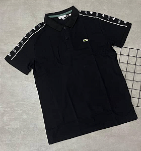 Camiseta Polo Lacoste Preto - PLE004